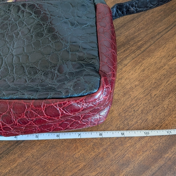 Sharif USA Multicolor Patchwork Leather Shoulder Bag - Picture 7 of 16